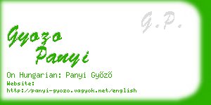 gyozo panyi business card